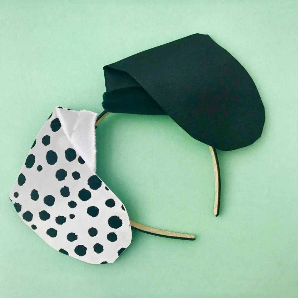 Black Dog Ears Headband, Dalmatian, Black Labrador, Lab, Adults and Kids
